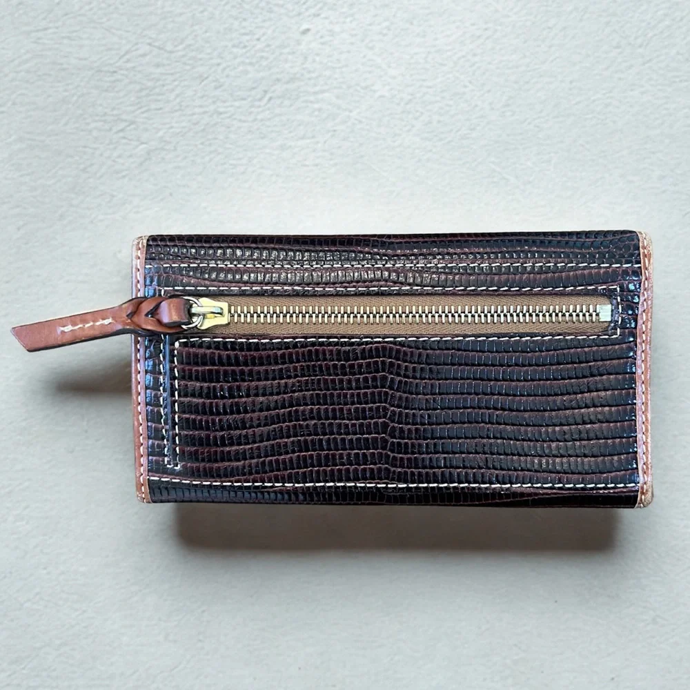Dooney & Bourke | Lizard Continental Clutch Wallet